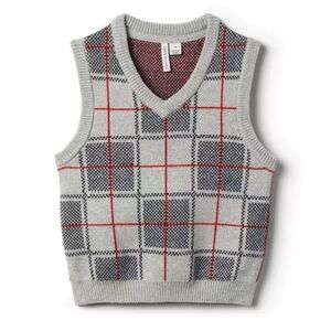 Janie and Jack Boys Plaid Sweater Vest
